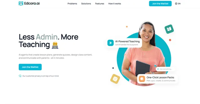 Edcora.ai — product screenshot