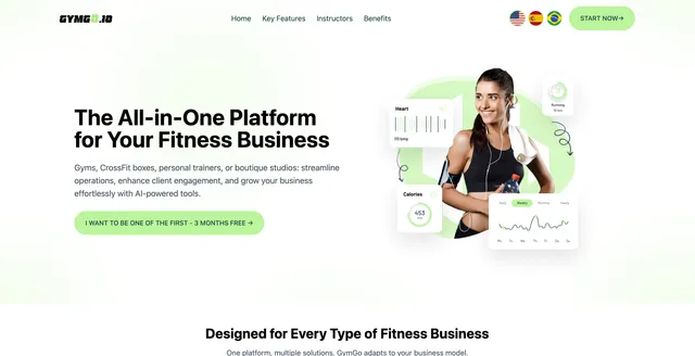 GymGo.io — product screenshot